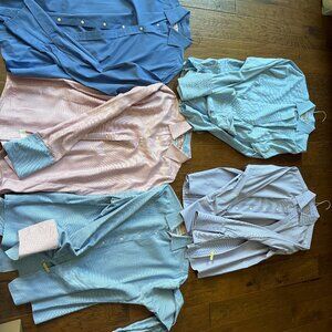 Lot of 5 Thomas Pink Dress Shirts Many Colors Large Size